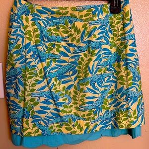Lily Pulitzer Gator Leaves Printed Skirt
